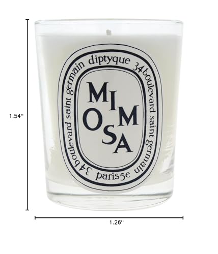 Diptyque Mimosa Candle - 6.5 oz, White - B0043TVXSC