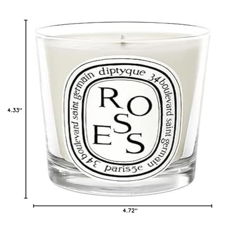 Diptyque Scented Candle - Roses, 6.5 oz